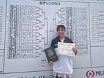 女子テニス部  水谷愛花選手  全国大会準優勝！